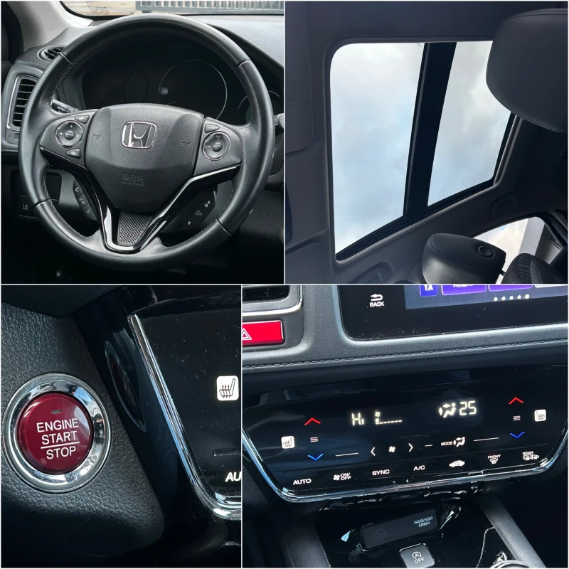 Honda Hr-v 1.6D, FULL, ПАНОРАМА, КОЖА, EURO 6B, снимка 14 - Автомобили и джипове - 48627579