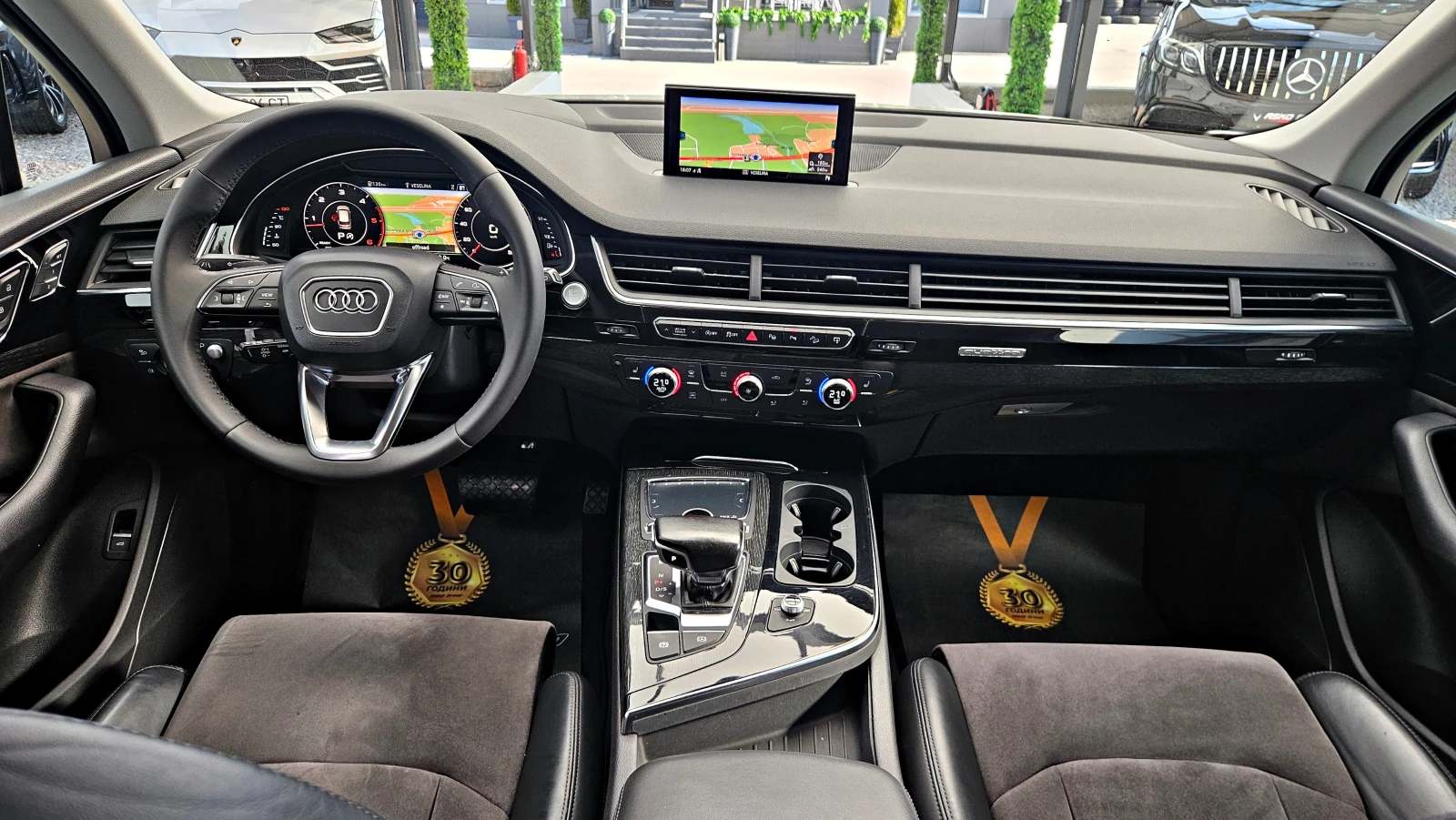 Audi Q7 S-LINE/MATRIX/DISTR/CAMERA/HUD/САМОПАРКИРАНЕ/ПОДГР, снимка 8 - Автомобили и джипове - 54953415