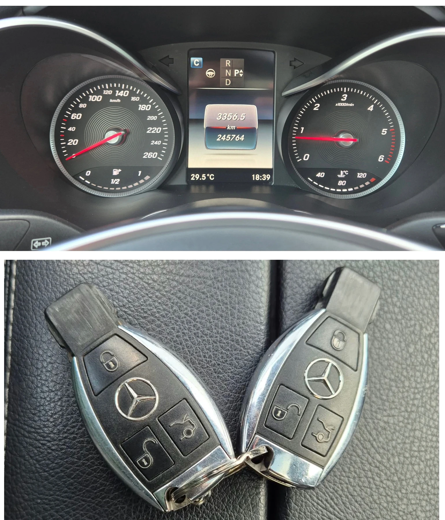 Mercedes-Benz C 220 AMG-line Pano Burmester, снимка 17 - Автомобили и джипове - 55853512