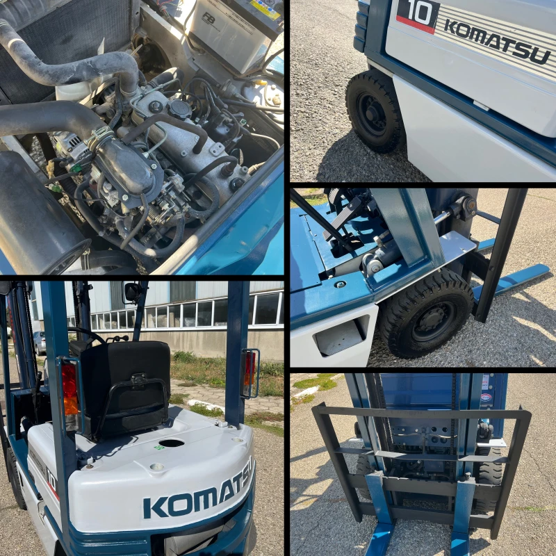 Мотокар Komatsu  Безплатен Транспорт / Като Нов!!!, снимка 11 - Индустриална техника - 38000030