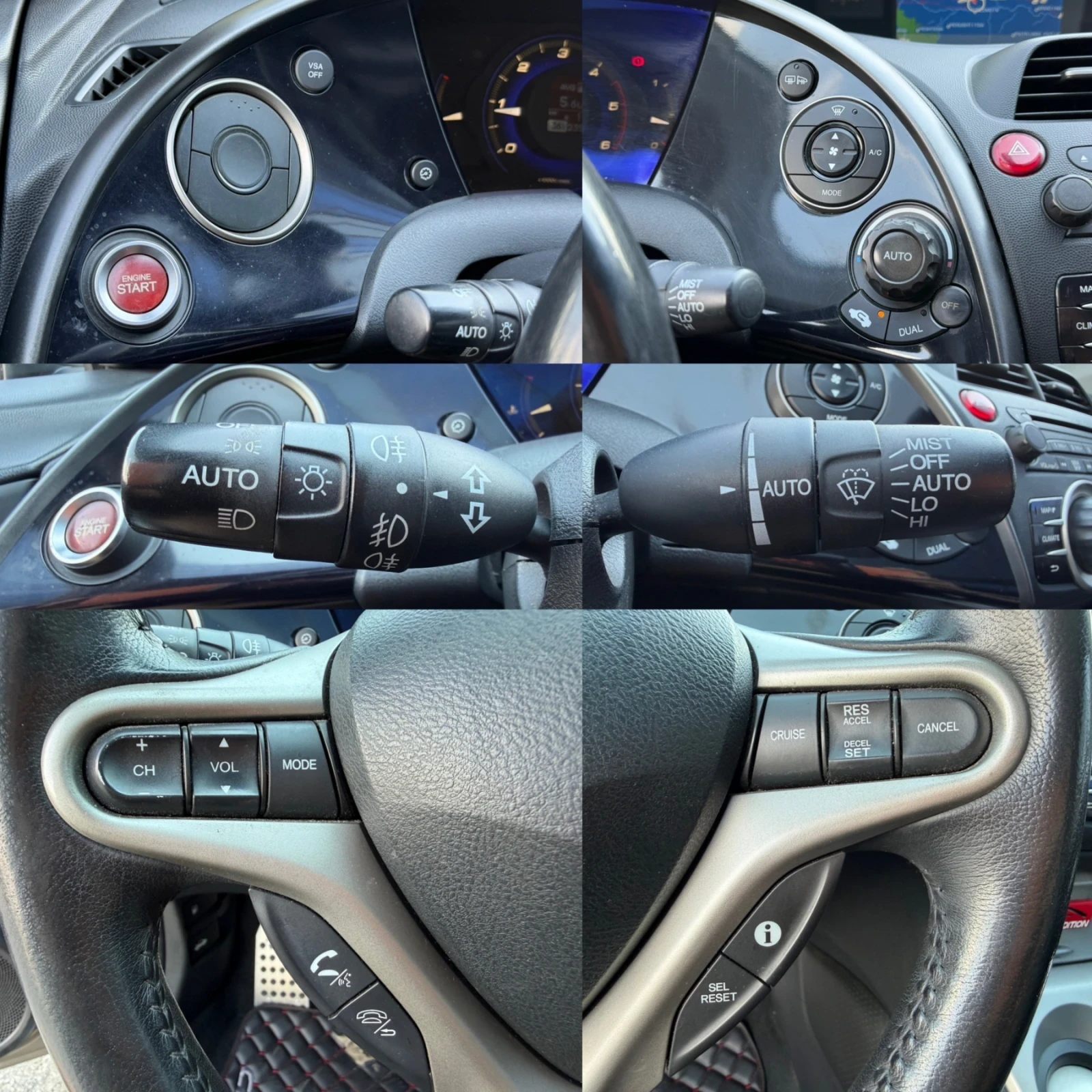 Honda Civic | Type S | Нави | Кожа | Панорама, снимка 14 - Автомобили и джипове - 55119173