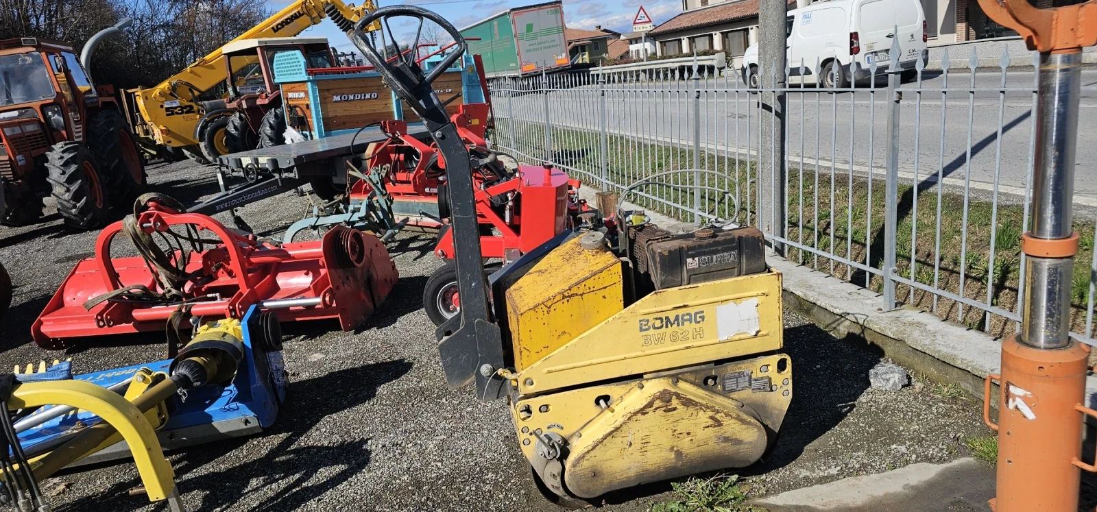 Валяк BOMAG BW 62 H но внос от Италия 665 кг с вода, снимка 6 - Индустриална техника - 53772688