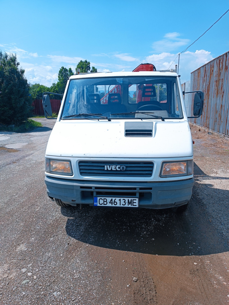 Iveco 59-12 Самосвал с кран , снимка 1 - Бусове и автобуси - 45979698