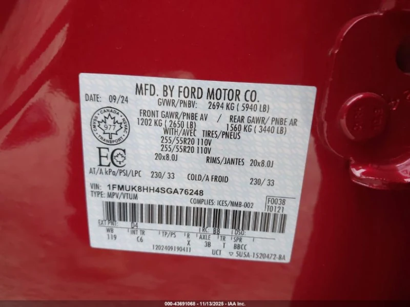 Ford Explorer 2.3L I-4 DI, DOHC, VVT, TURBO, 300HP 4X4 Drive, снимка 15 - Автомобили и джипове - 52705698