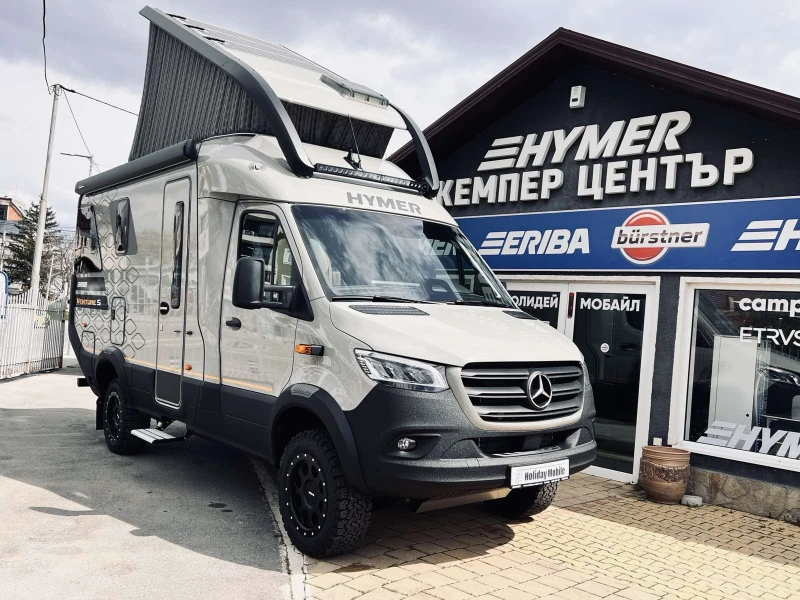 Кемпер HYMER / ERIBA 4X4 MERCEDES Venture S ДВОЕН ПОД КЛИМАТИК, снимка 2 - Каравани и кемпери - 50086699