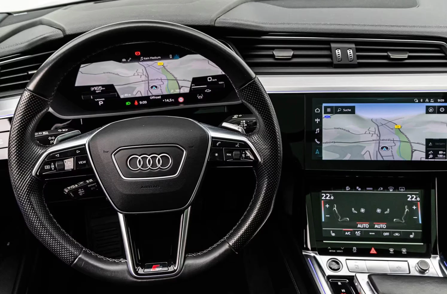 Audi E-Tron 55/SPORTBACK/408HP/2XS-LINE/CAM/PANO/B&O/ACC/401z, снимка 9 - Автомобили и джипове - 54455935