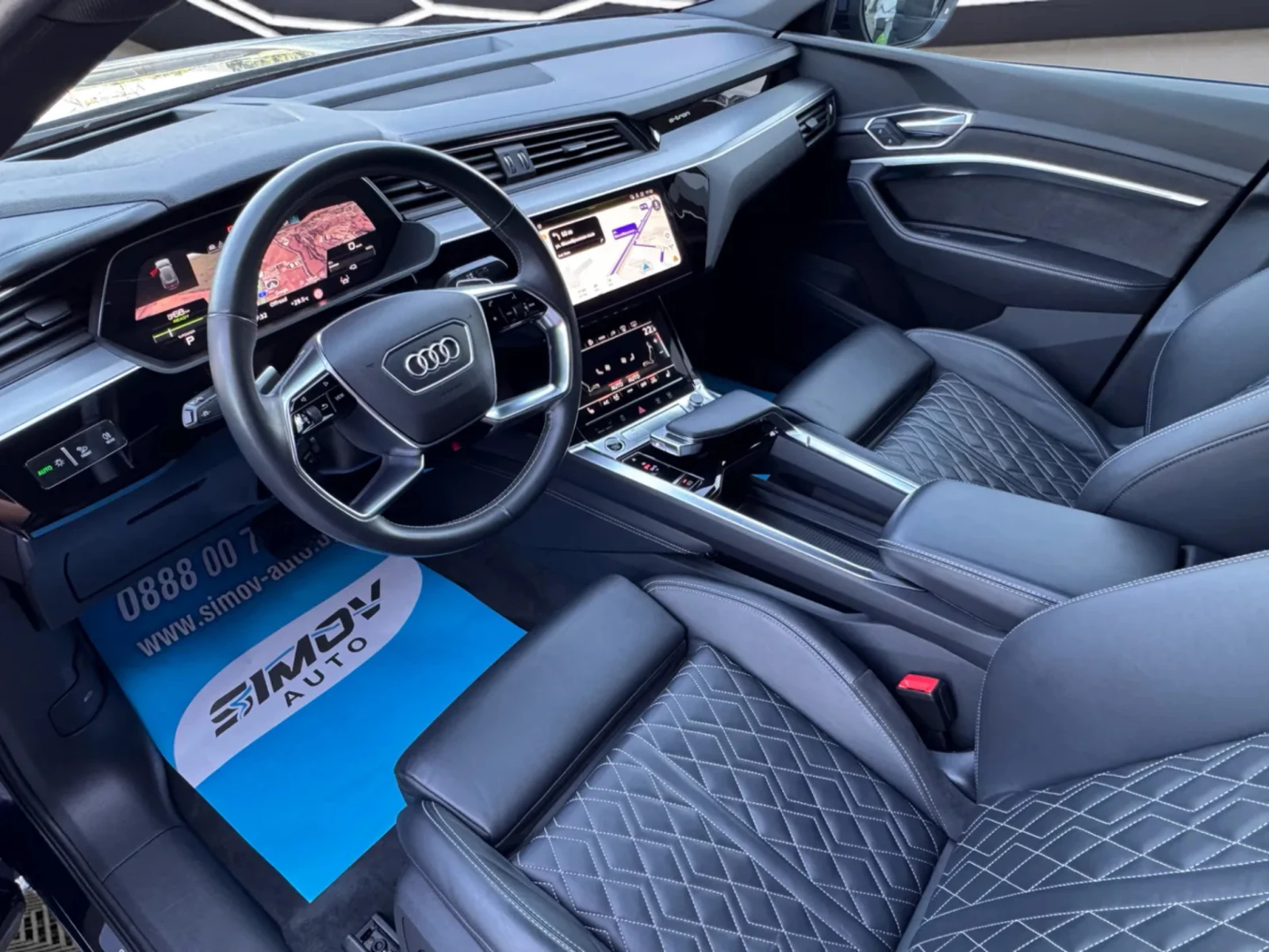 Audi E-Tron 55 SPORTBACK S-LINE PLUS HEAD-UP ПАНОРАМА ПОДГРЕВ, снимка 7 - Автомобили и джипове - 56010814