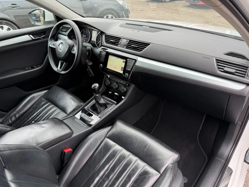 Skoda Superb 1.6TDI-кожа-парктроник-ел пакет-всичко платено, снимка 15 - Автомобили и джипове - 53517794
