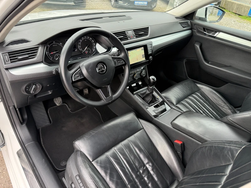 Skoda Superb 1.6TDI-кожа-парктроник-ел пакет-всичко платено, снимка 9 - Автомобили и джипове - 53517794