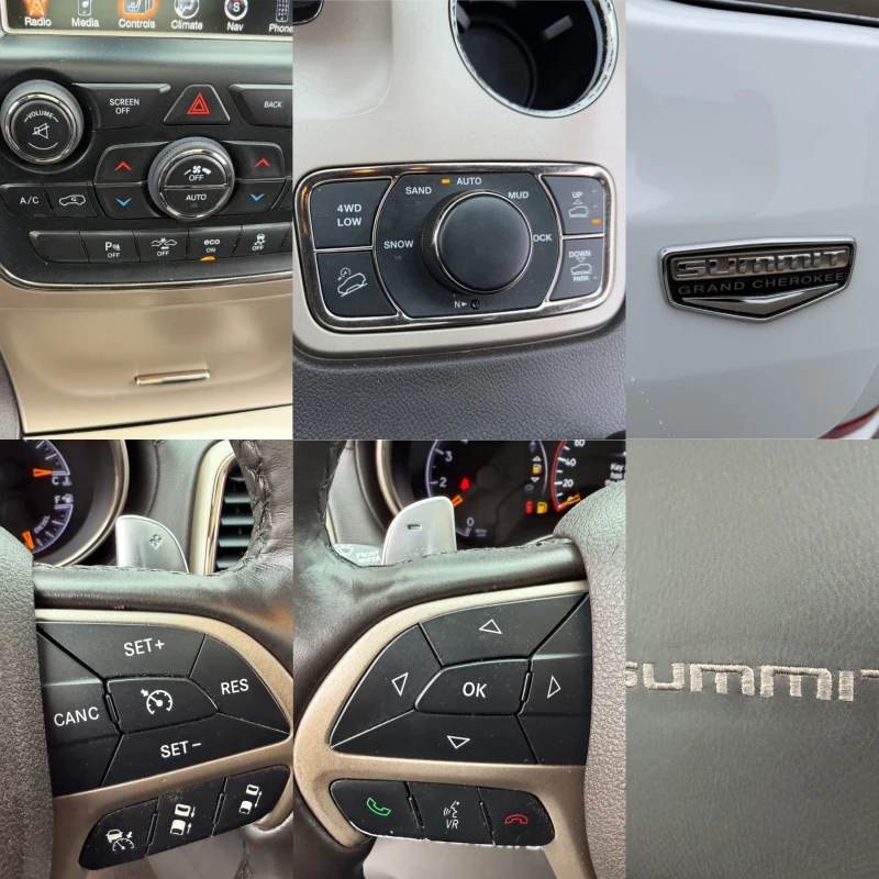 Jeep Grand cherokee SUMMIT-ОБДУХВАНЕ-ПОДГРЕВ-DISTRONIK-КАМЕРA-ПАНОРАМА, снимка 15 - Автомобили и джипове - 52550403