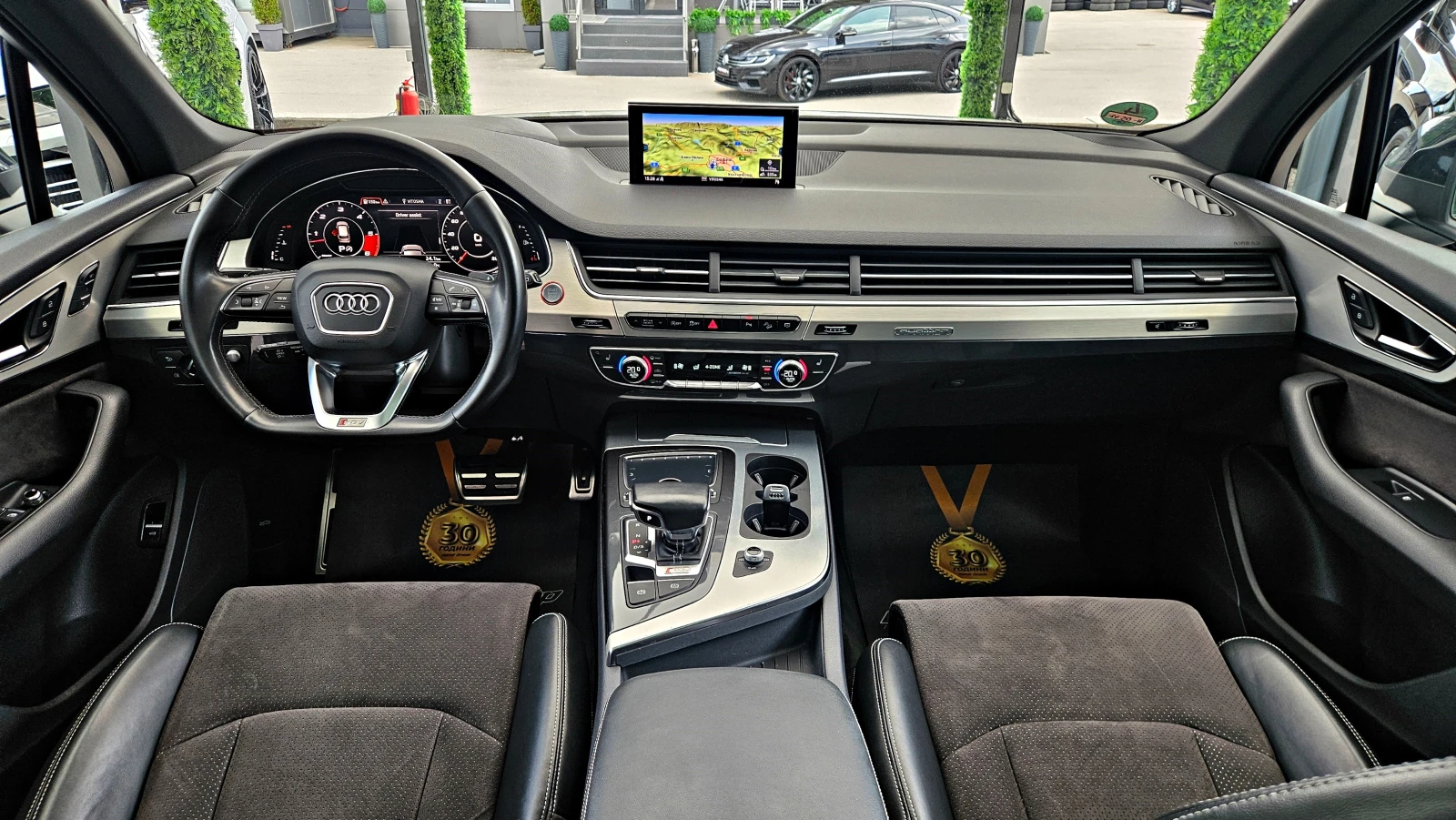 Audi SQ7 MATRIX/S-LINE/DISTR/HUD/AMBI/PANO/ПОДГРЕВ/ПАМЕТ/LI, снимка 9 - Автомобили и джипове - 54997915