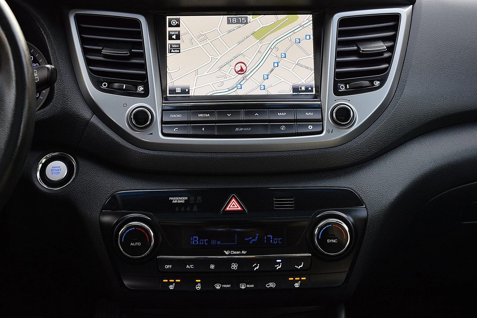 Hyundai Tucson 2.0ШВЕЙЦАРИЯ/VERTEX/4x4/АВТОМАТИК/КАМЕРА, снимка 11 - Автомобили и джипове - 54611536