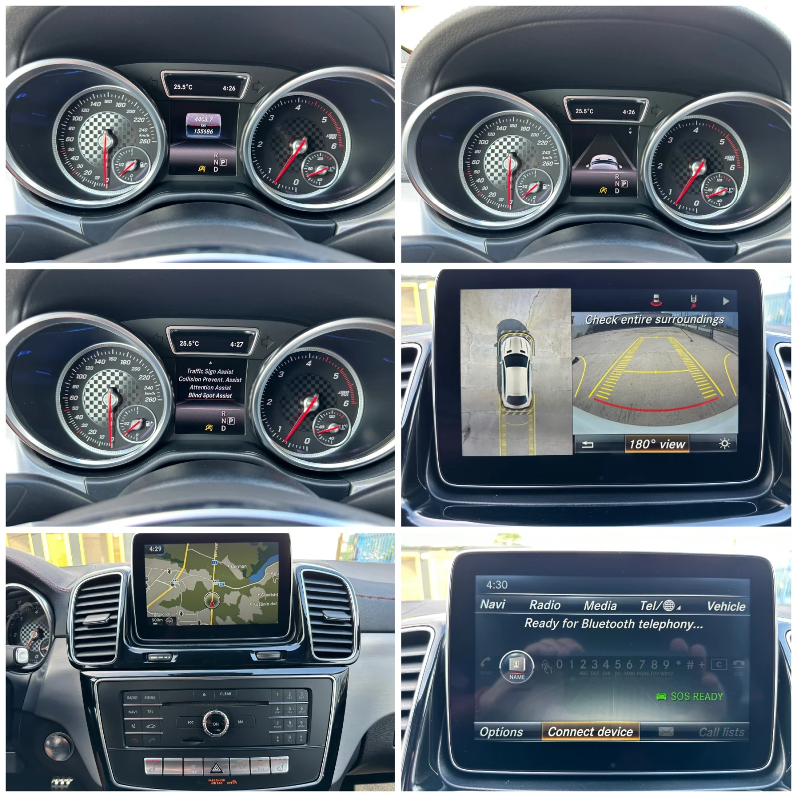 Mercedes-Benz GLE 350 COUPE AMG MAXTON-150хил.км-9G-ACC-КАМЕРА360-РЕКАРО, снимка 15 - Автомобили и джипове - 54855933