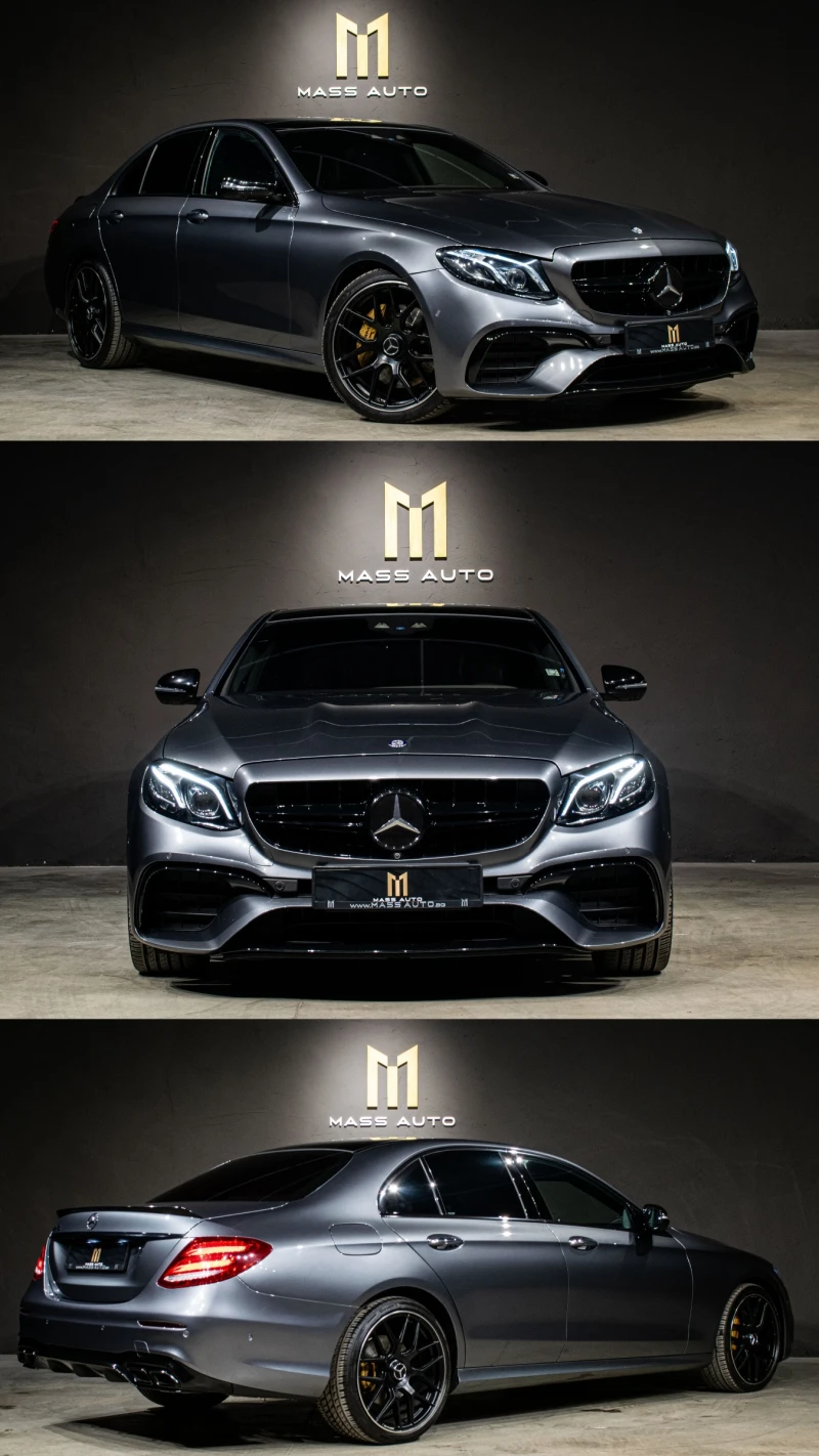 Mercedes-Benz E 350 d/AMG/Burmester/Distronic/HUD/Въздух/Реален пробег, снимка 2 - Автомобили и джипове - 53011108