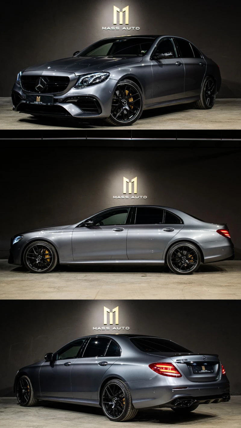 Mercedes-Benz E 350 d/AMG/Burmester/Distronic/HUD/Въздух/Реален пробег, снимка 3 - Автомобили и джипове - 53011108