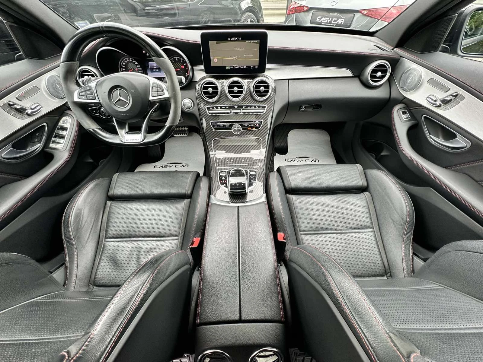 Mercedes-Benz C 450 AMG Burmester/NAVI/CAMERA/CARBON, снимка 10 - Автомобили и джипове - 54499929