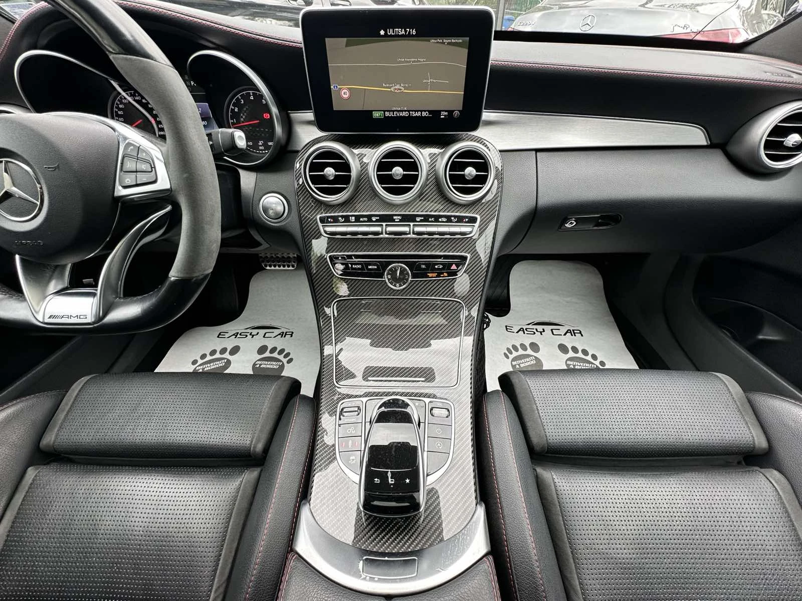 Mercedes-Benz C 450 AMG Burmester/NAVI/CAMERA/CARBON, снимка 9 - Автомобили и джипове - 54499929