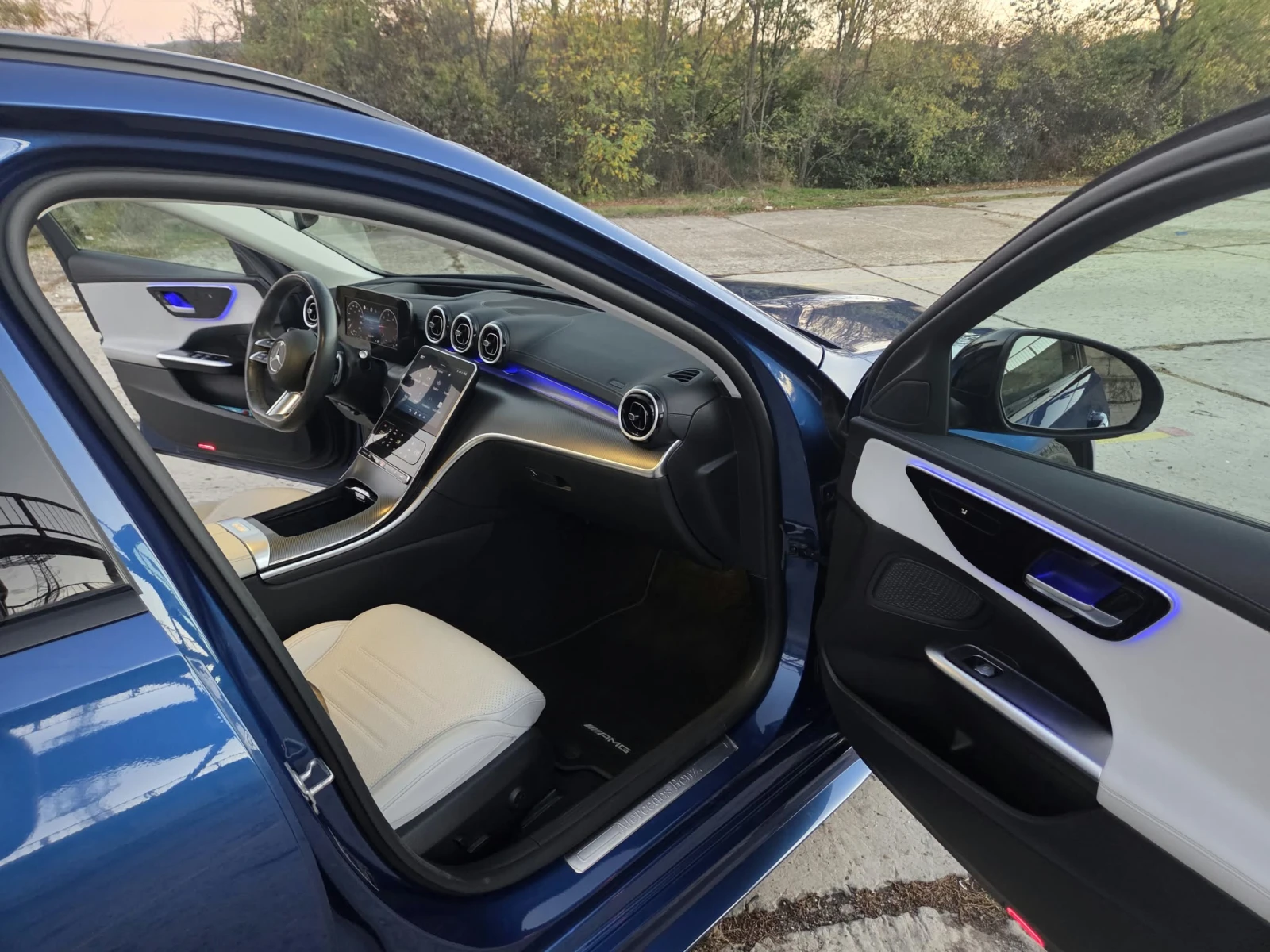 Mercedes-Benz C 220 Full AMG Line     може и с собствен лизинг, снимка 8 - Автомобили и джипове - 56649256
