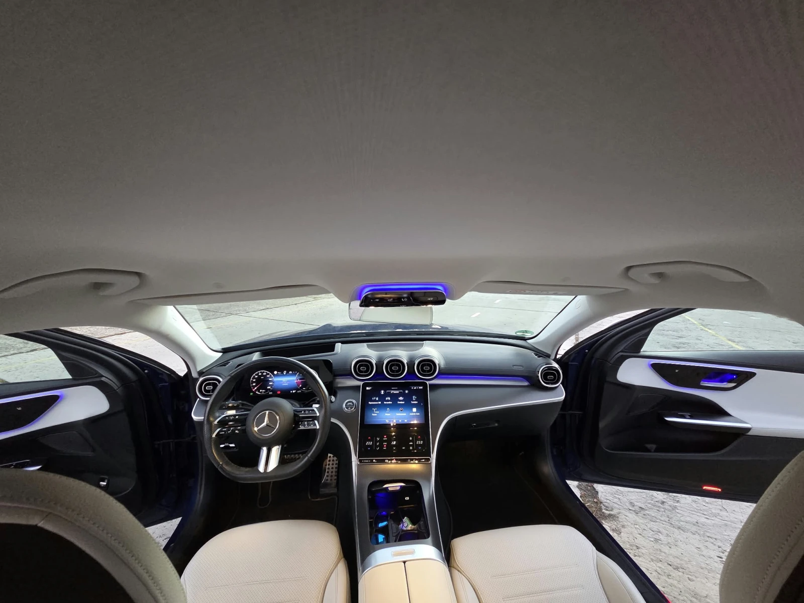 Mercedes-Benz C 220 Full AMG Line     може и с собствен лизинг, снимка 3 - Автомобили и джипове - 56649256