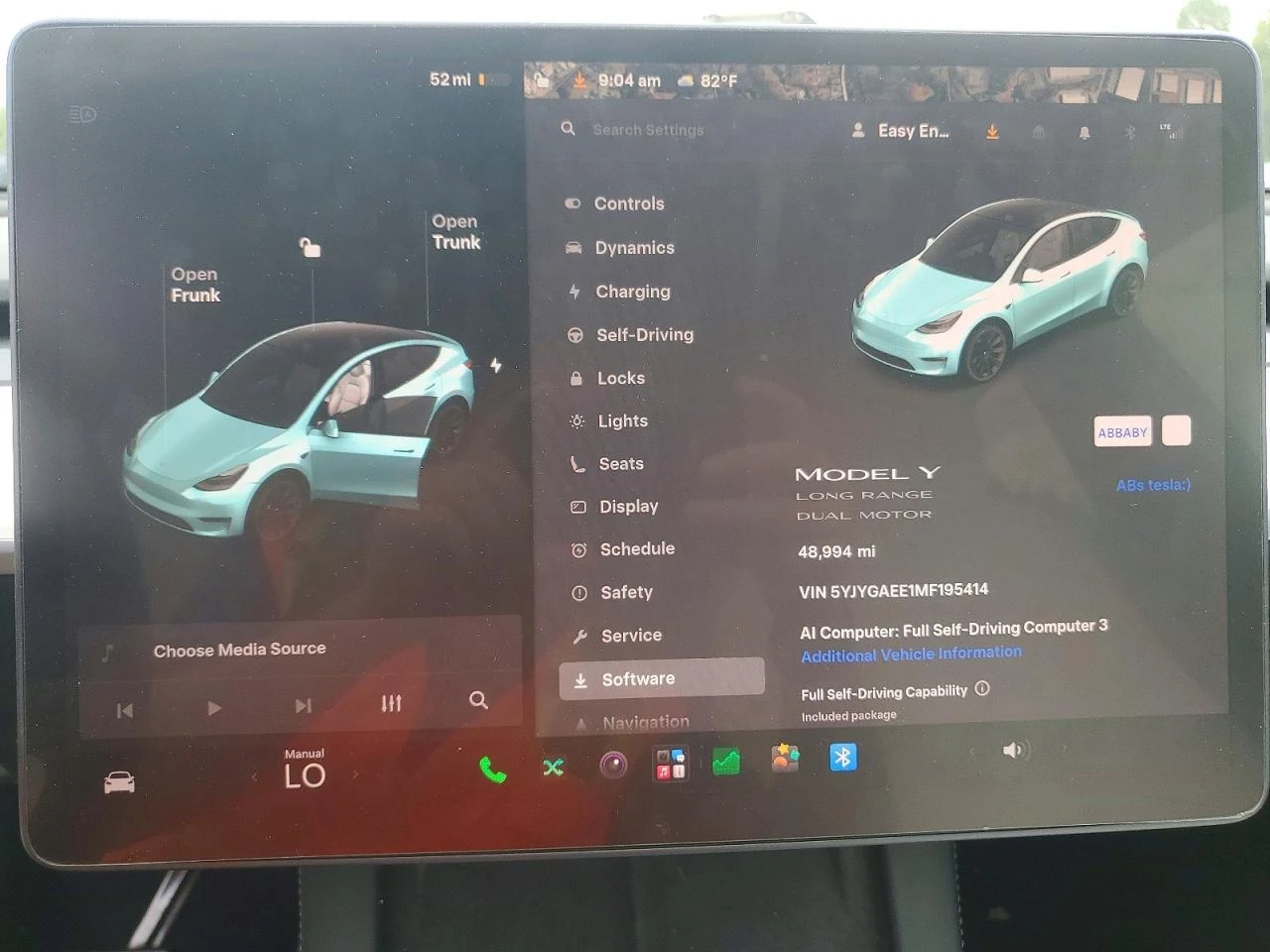 Tesla Model Y LONG RANGE DUAL MOTOR AWD ТЕРМОПОМПА* FSD3* , снимка 9 - Автомобили и джипове - 55651975