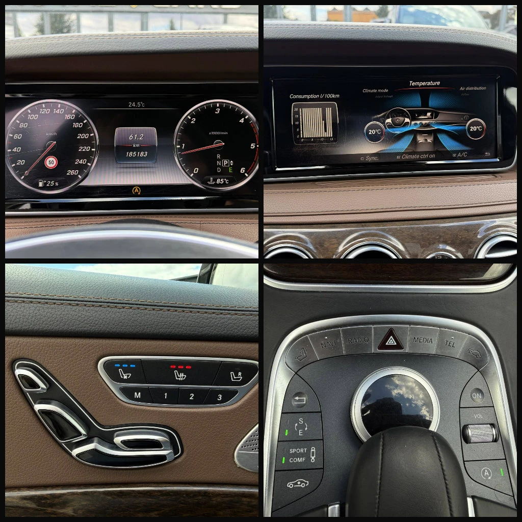 Mercedes-Benz S 350 /6.3AMG /DISTRONIC/SOFT CLOSE/, снимка 15 - Автомобили и джипове - 56199711