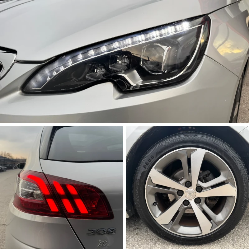 Peugeot 308 1.2i-AUT-LED-XENON-ПАНОРАМА-TOP, снимка 7 - Автомобили и джипове - 52664354