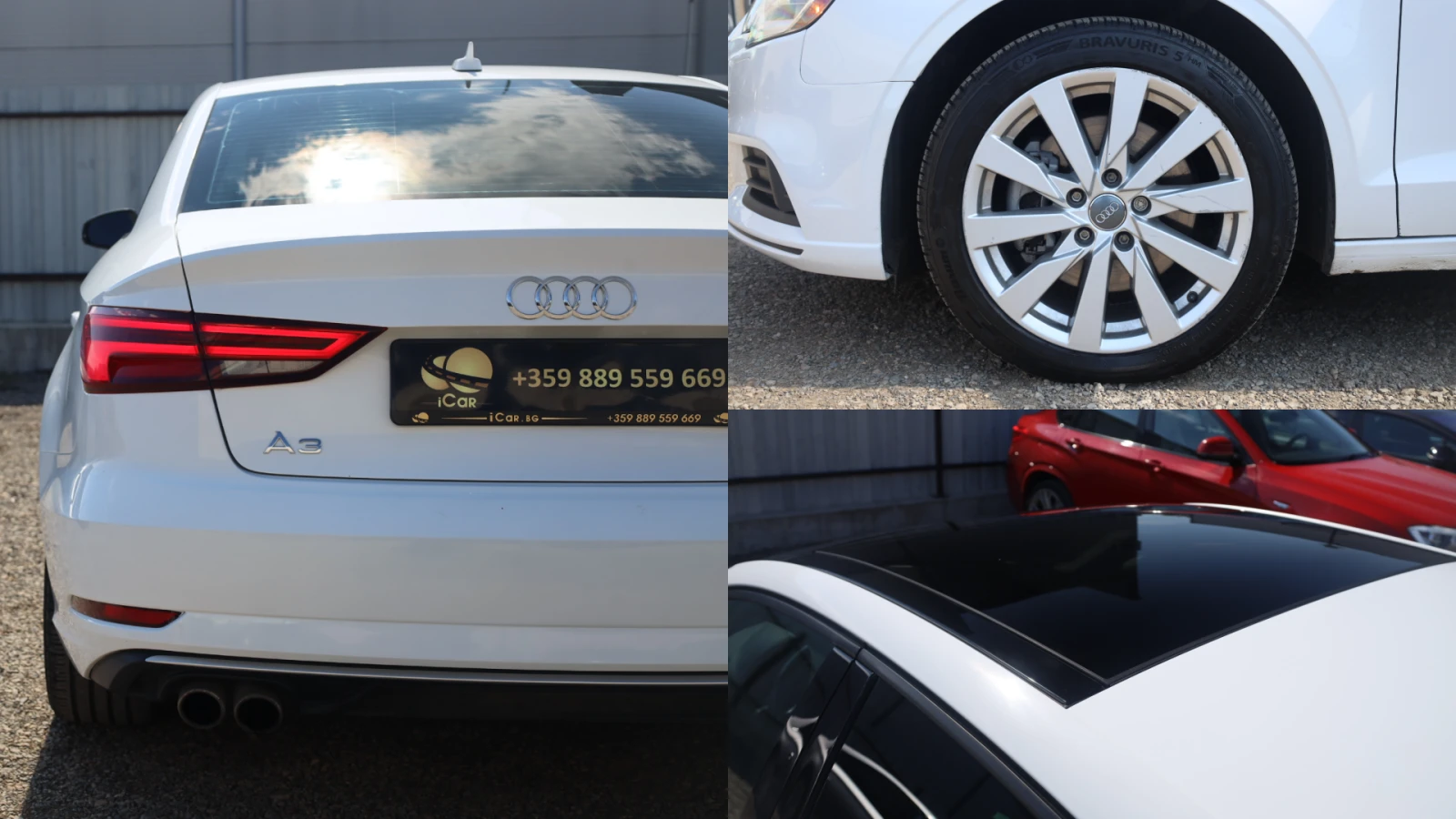 Audi A3 2.0T S-tronic Limo Pano #SzH КОЖА Bluetooth #iCar, снимка 7 - Автомобили и джипове - 55950925