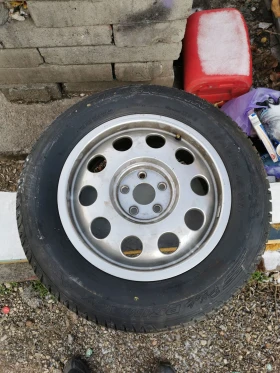 15 ка резервна гума 5х100 + оборудване за Ауди А3
