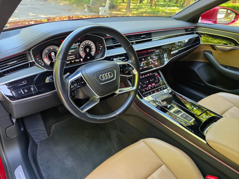 Audi A8 LONG* ВАКУУМ* ДИСТРОНИК* ПАНОРАМА* B&O* ЛИЗИНГ* , снимка 8 - Автомобили и джипове - 51645398