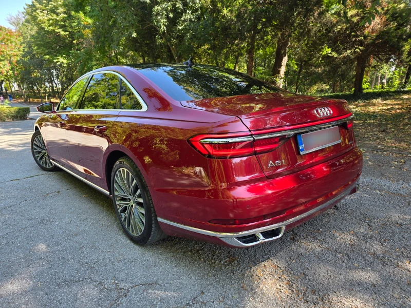 Audi A8 LONG* ВАКУУМ* ДИСТРОНИК* ПАНОРАМА* B&O* ЛИЗИНГ* , снимка 5 - Автомобили и джипове - 51645398