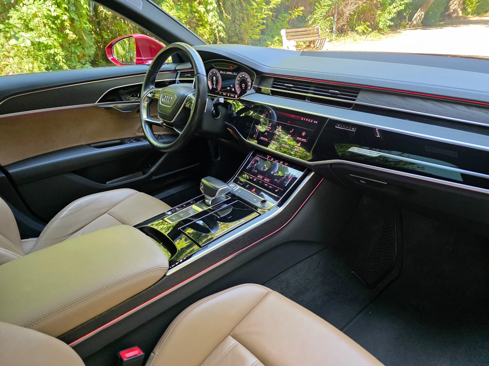Audi A8 LONG* ВАКУУМ* ДИСТРОНИК* ПАНОРАМА* B&O* ЛИЗИНГ*  - изображение 9