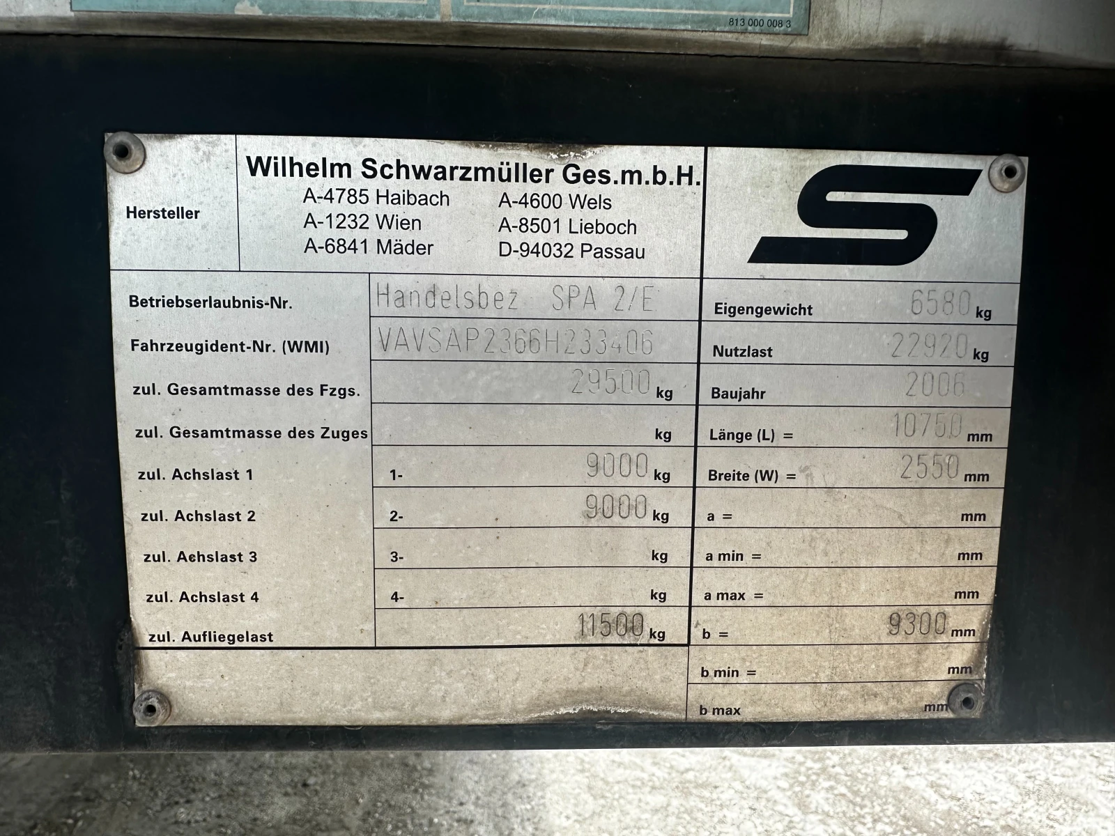 Полуремарке Schwarzmuller SPA 2 E, снимка 17 - Ремаркета - 54473246