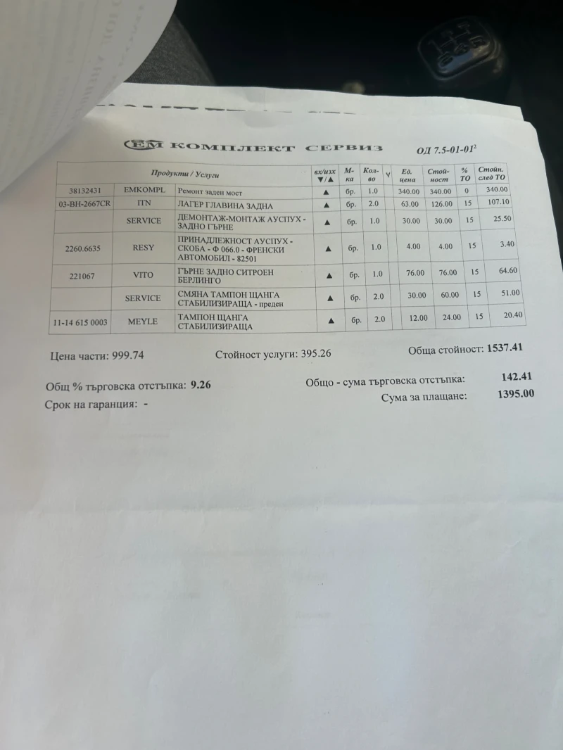 Peugeot Partner, снимка 12 - Автомобили и джипове - 53523851