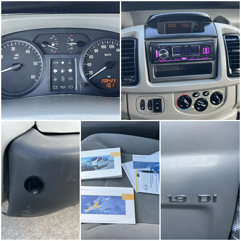 Opel Vivaro 1.9DI 8 МЕСТА КЛИМАТИК ПЕРФЕКТЕН, снимка 12 - Бусове и автобуси - 54896727