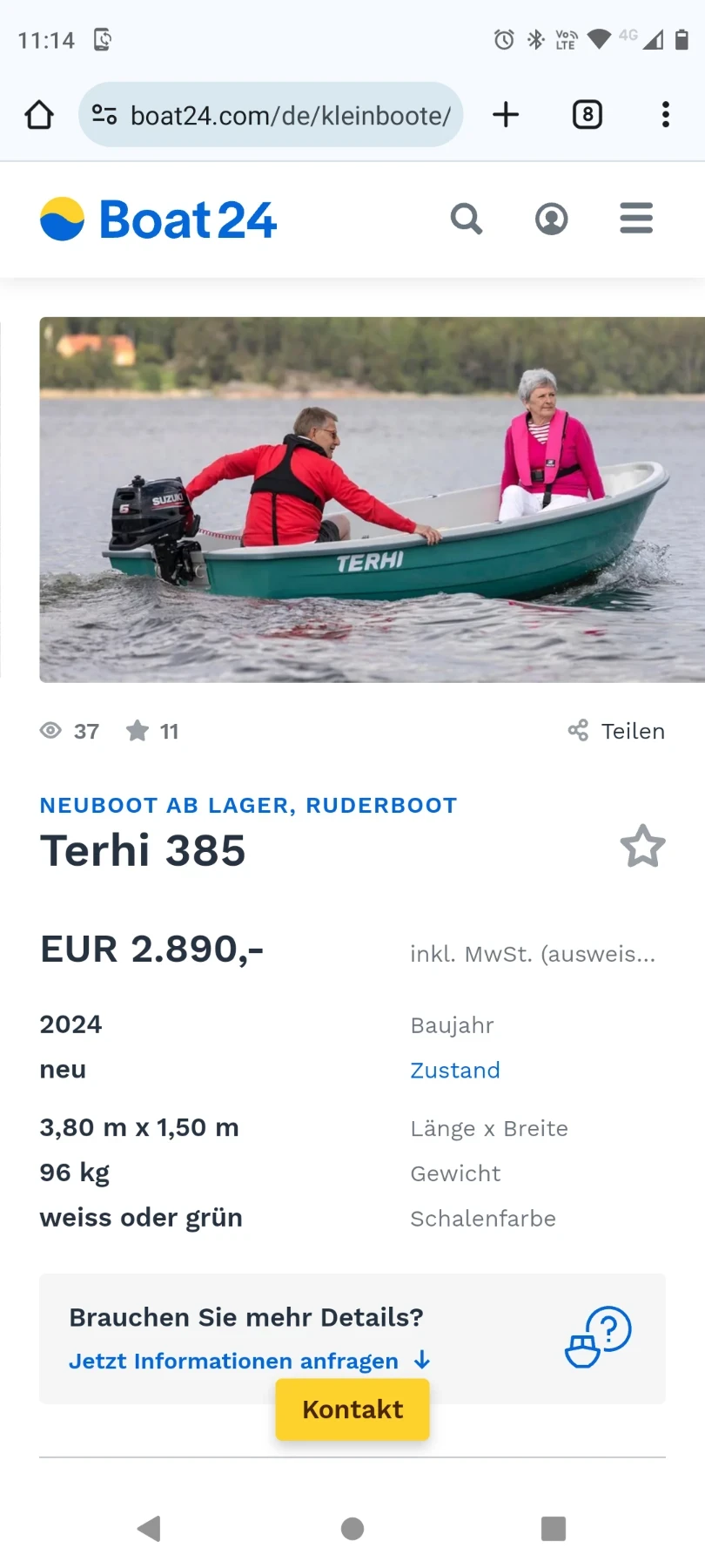 Лодка Terhi 385 Verde - изображение 2