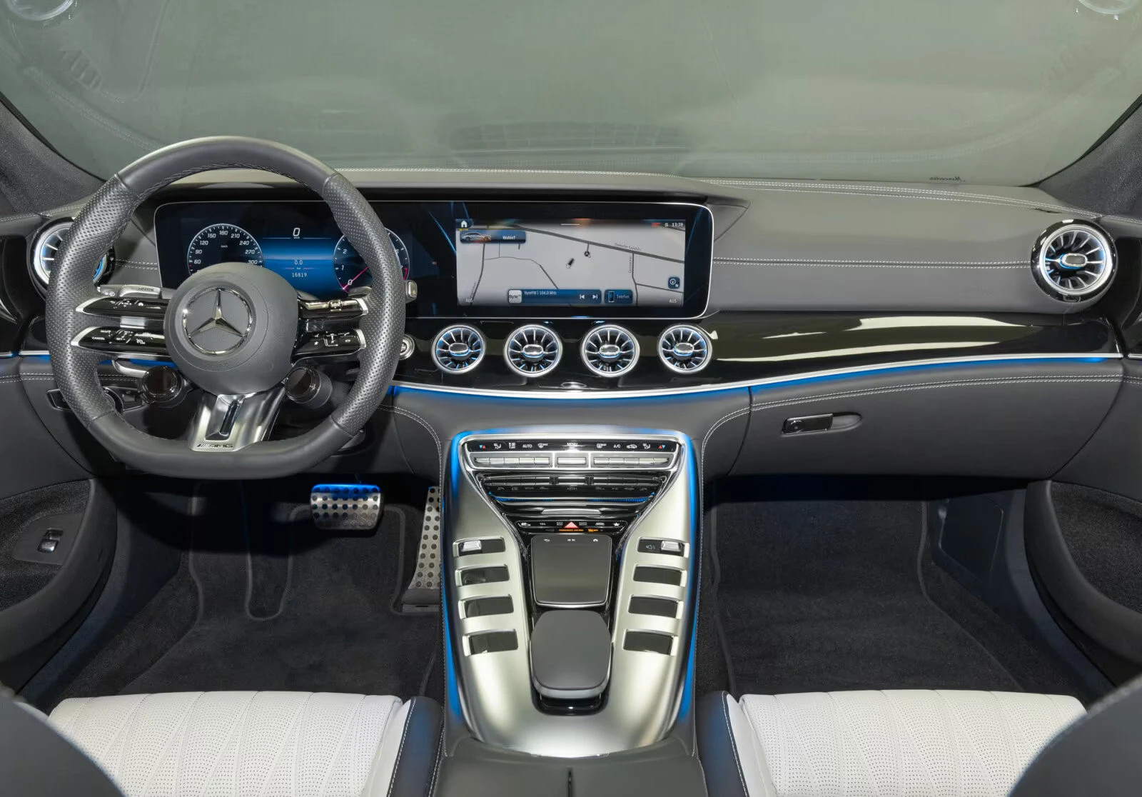 Mercedes-Benz AMG GT 6.3S/639HP/4M/4DBURM/DIST/HUD/360/PANO/MULTIB/221z | Mobile.bg � ����������� 9