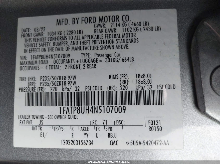 Ford Mustang 2.3l Ecoboost Premium, снимка 9 - Автомобили и джипове - 53751579