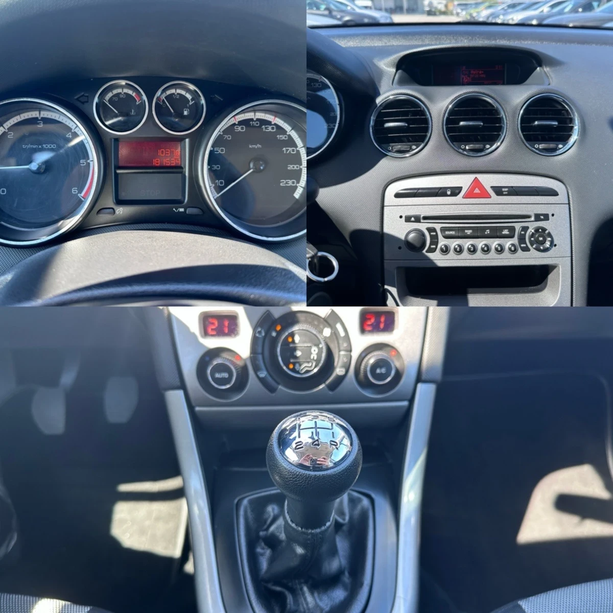 Peugeot 308 1.6 HDI 92 к.с. Фейслифт!, снимка 13 - Автомобили и джипове - 54319555