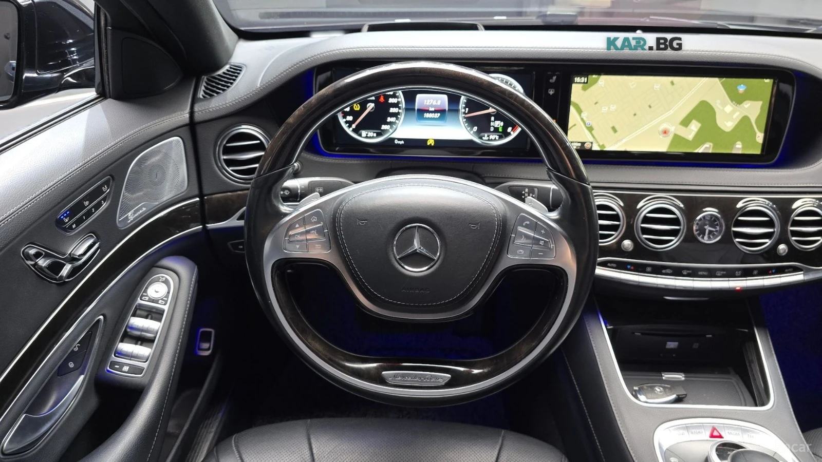 Mercedes-Benz S 350 LONG* 360* ДИСТРОНИК* СЛЕД НА ЛЕНТИ* ОБДУХВАНЕ, снимка 12 - Автомобили и джипове - 55696124