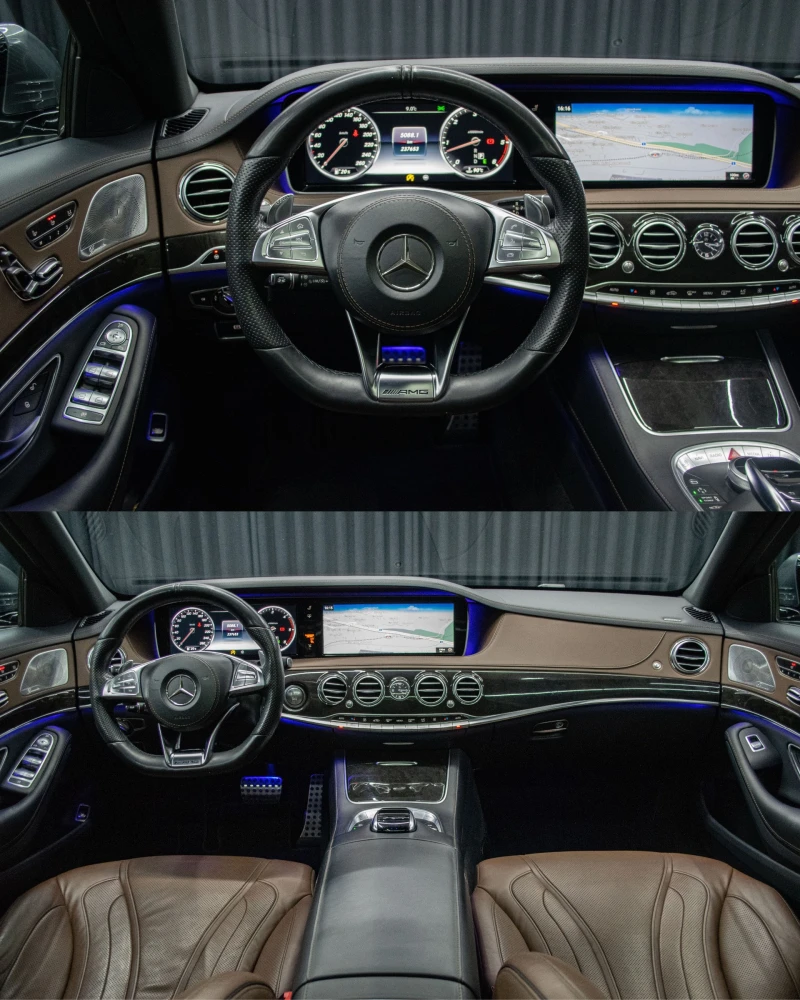 Mercedes-Benz S 350 d/4Matic/9G-Tronic/AMG Plus/Burmester/Масаж, снимка 5 - Автомобили и джипове - 52540244