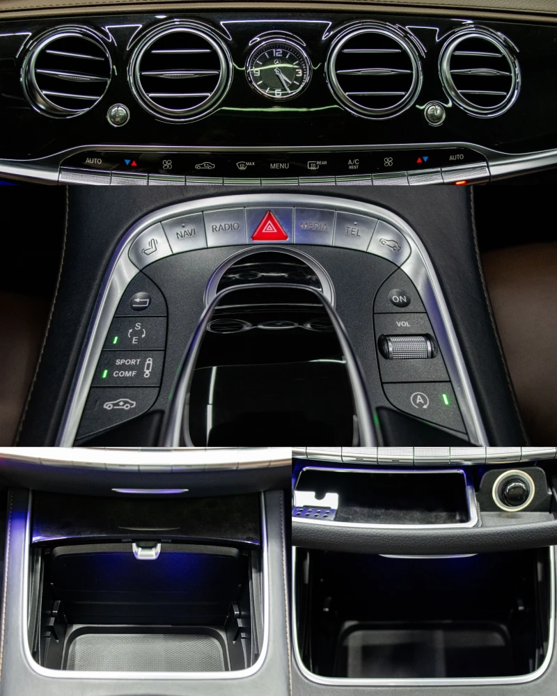 Mercedes-Benz S 350 d/4Matic/9G-Tronic/AMG Plus/Burmester/Масаж, снимка 11 - Автомобили и джипове - 52540244