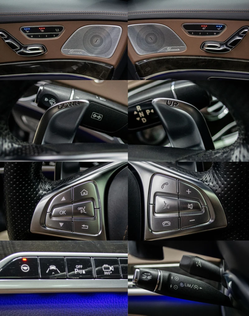 Mercedes-Benz S 350 d/4Matic/9G-Tronic/AMG Plus/Burmester/Масаж, снимка 10 - Автомобили и джипове - 52540244
