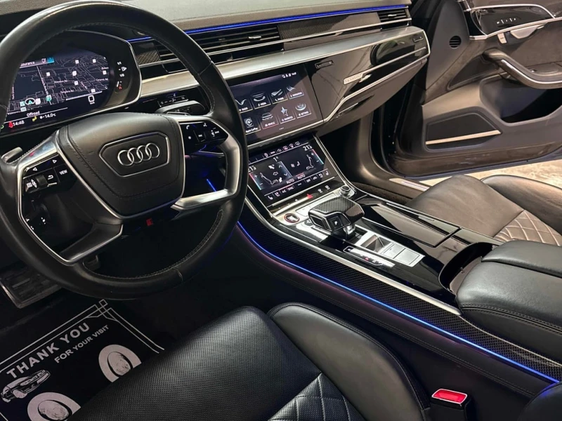 Audi S8 4.0 TFSI QUATTRO * МАСАЖИ* ДИСТРОНИК* ОБДУХВАНЕ* , снимка 9 - Автомобили и джипове - 53405928
