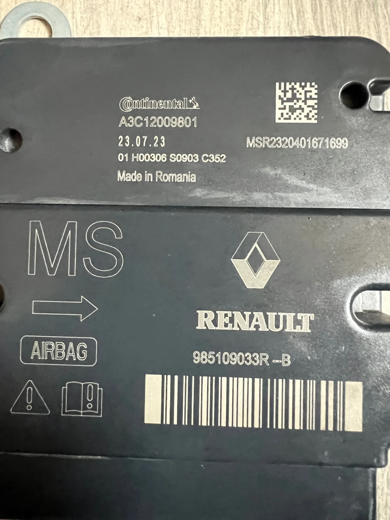 985109033R Airbag �������� RENAULT EXPRESS 2023 A3C12009801 985109033R --B  | Mobile.bg � ����������� 2