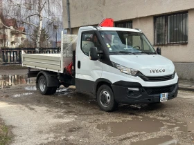 Iveco Daily Самосвал+ Кран, N1, 1550кг.на2.60метра, 3хидравлич, снимка 16