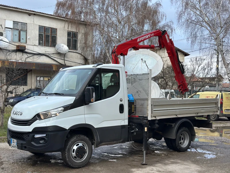 Iveco Daily Самосвал+ Кран, N1, 1550кг.на2.60метра, 3хидравлич, снимка 5 - Бусове и автобуси - 53445994
