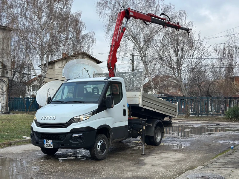 Iveco Daily Самосвал+ Кран, N1, 1550кг.на2.60метра, 3хидравлич, снимка 4 - Бусове и автобуси - 53445994