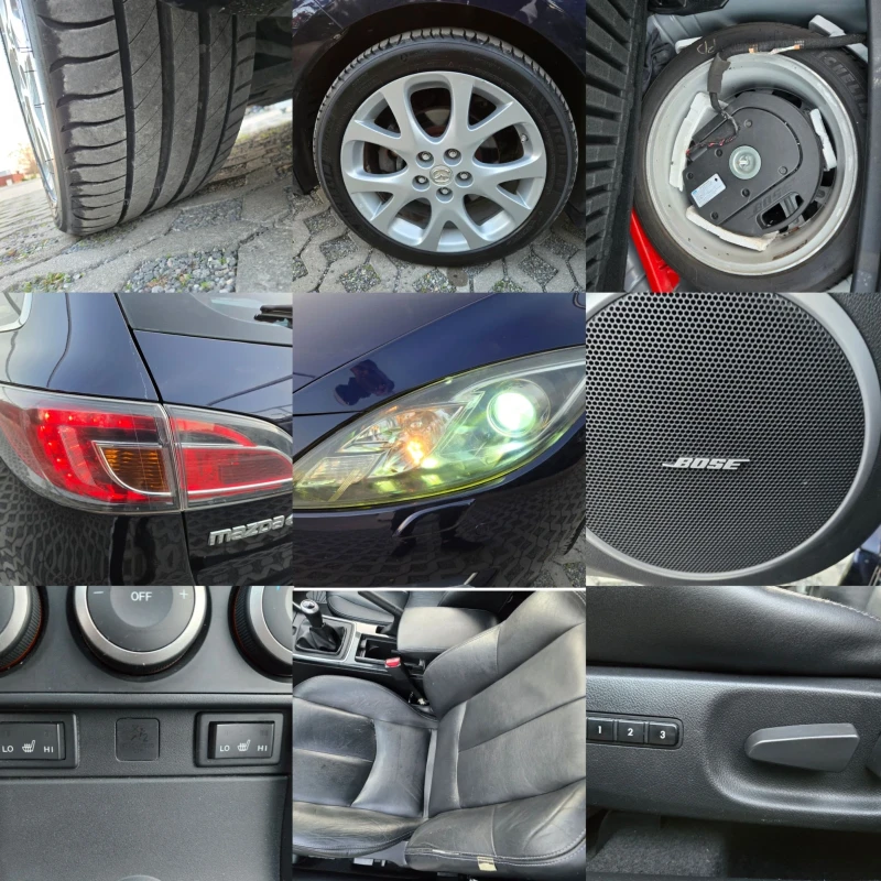 Mazda 6 2.0CD-140кс= 6ск= BOSE= КСЕНОН= ПОДГРЕВ= КОЖА, снимка 17 - Автомобили и джипове - 52159340