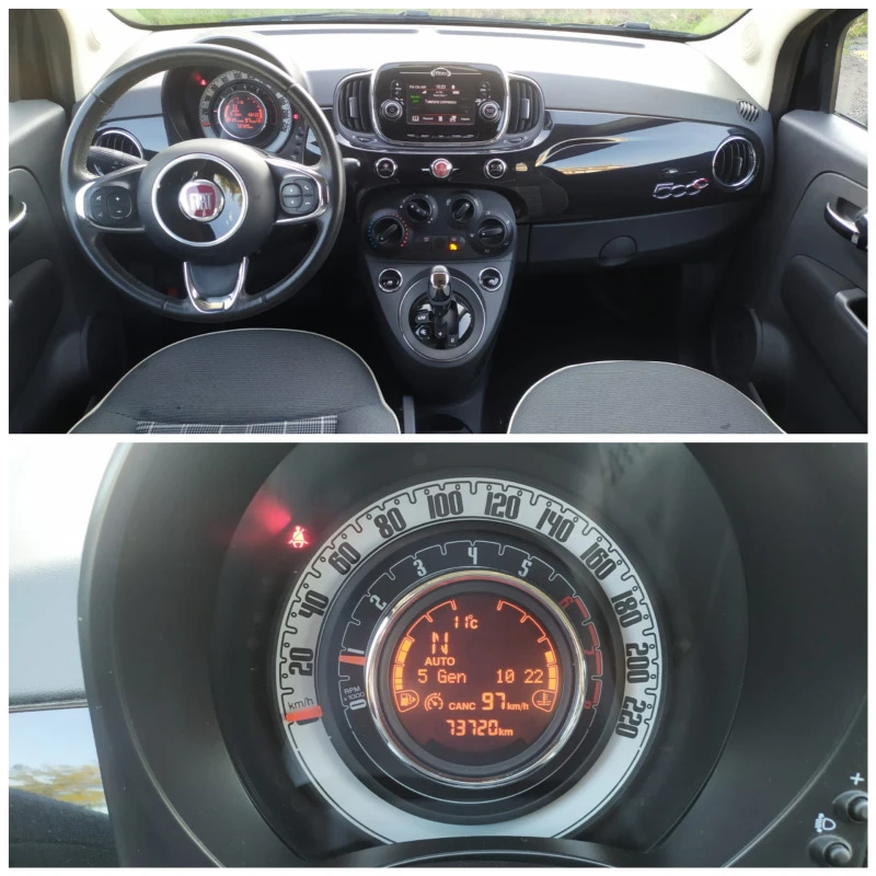 Fiat 500 1.2 Lounge, 70 к.с, снимка 11 - Автомобили и джипове - 39183543