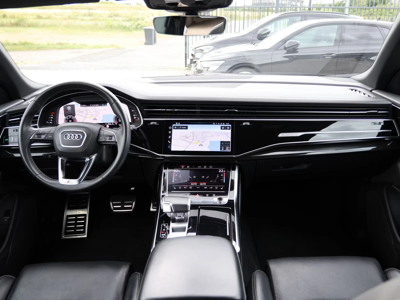 Audi Q8 50TDI/286HP/S-LINE/360/ОБДУХВАНЕ/MATRIX/ACC/580z, снимка 8 - Автомобили и джипове - 55231629